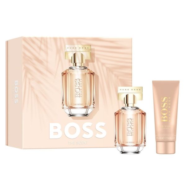 Hugo boss the scent for her zestaw woda perfumowana spray 50ml + balsam do ciała 75ml