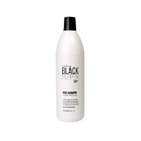 Inebrya black pepper iron shampoo wzmacniający szampon nawilżający do włosów 1000ml