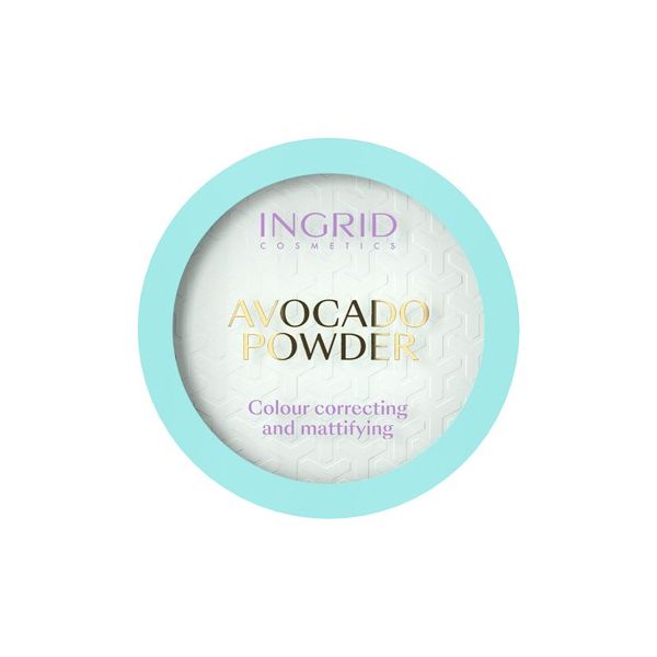 Ingrid avocado powder puder korygująco-matujący 8g