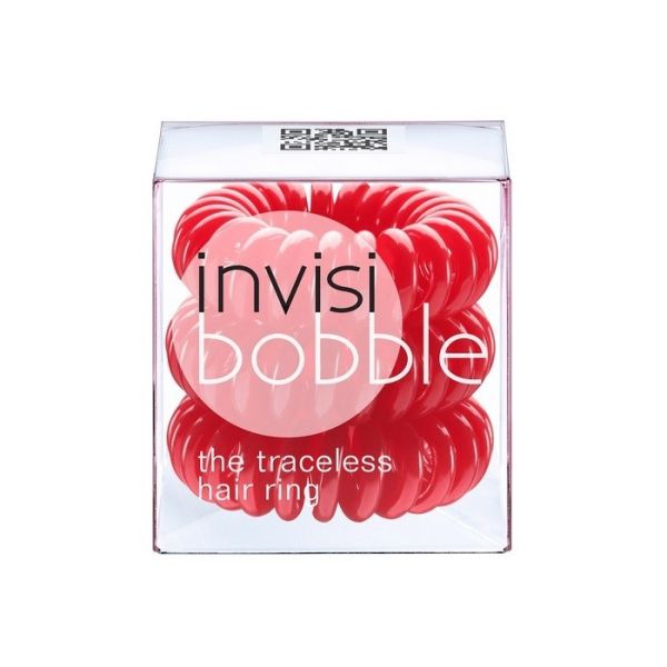 Invisibobble traceless hair ring gumki do włosów raspberry red 3szt