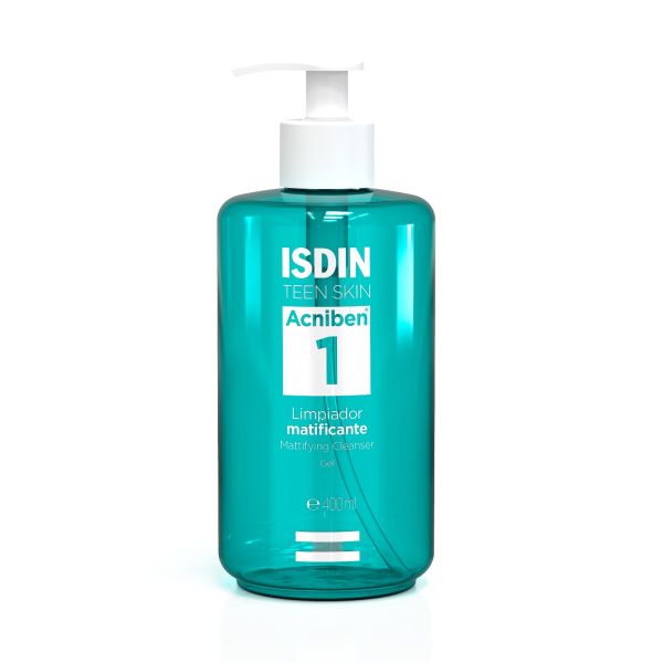 Isdin acniben mattifying cleanser żel do mycia twarzy 400ml