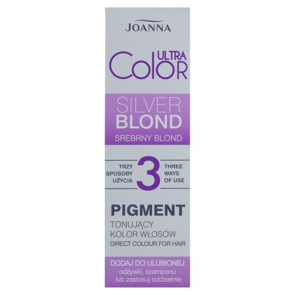 Joanna ultra color pigment tonujący kolor włosów srebrny blond 100ml