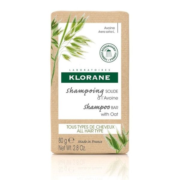 Klorane shampoo bar szampon w kostce z owsem 80g