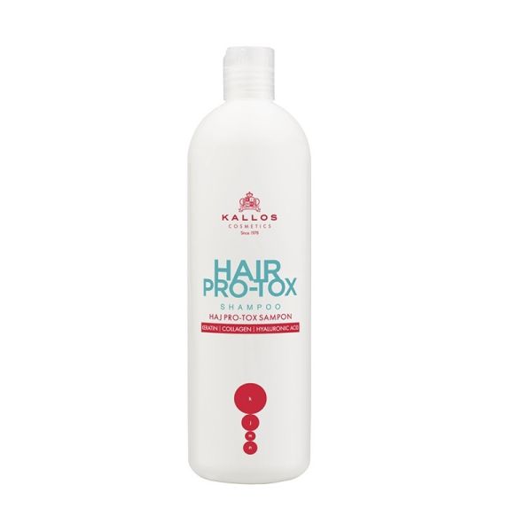 Kallos hair pro-tox hair shampoo szampon do włosów z keratyną kolagenem i kwasem hialuronowym 500ml