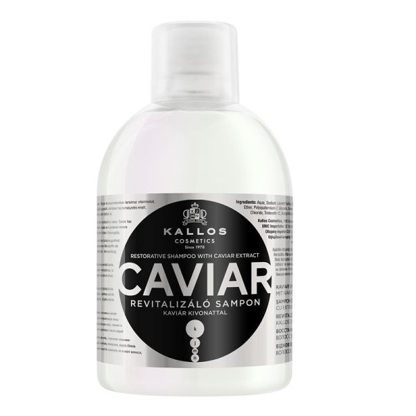 Kallos kjmn caviar restorative shampoo rewitalizujący szampon do włosów z ekstraktem z kawioru 1000ml