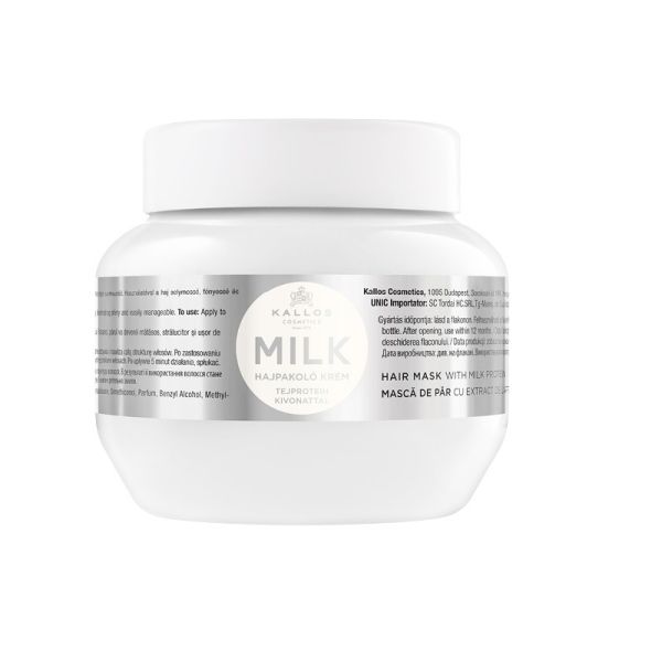 Kallos kjmn milk hair mask maska do włosów z proteinami mlecznymi 275ml