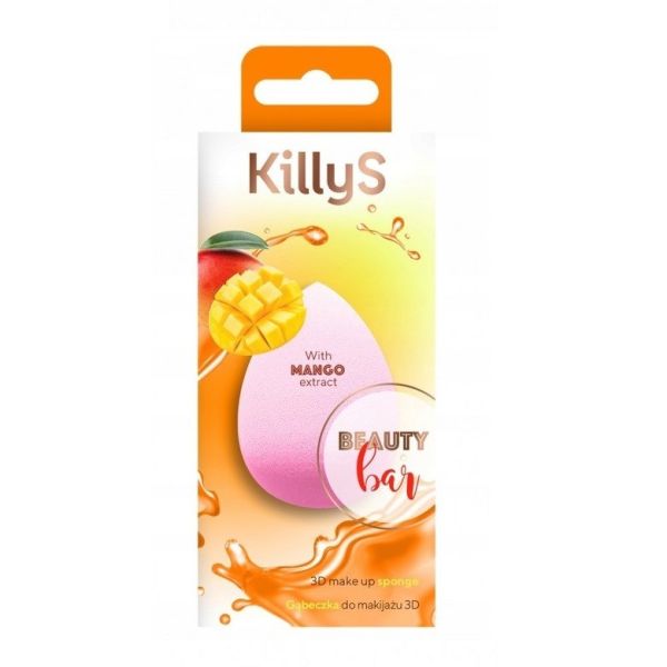 Killys beauty bar 3d gąbeczka do makijażu z ekstraktem z mango