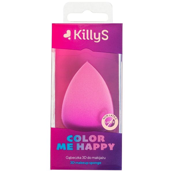 Killys color me happy gąbeczka 3d do makijażu różowa