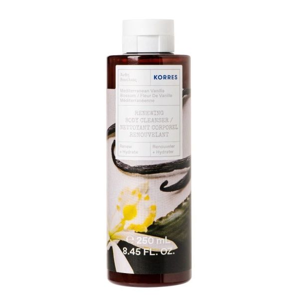 Korres mediterranean vanilla blossom renewing body cleanser rewitalizujący żel do mycia ciała 250ml