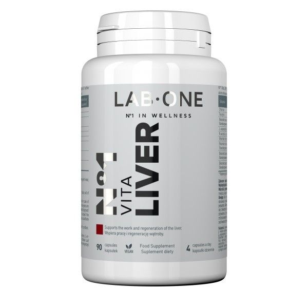 Lab one n°1 vita liver suplement diety wspierający pracę wątroby 90 kapsułek