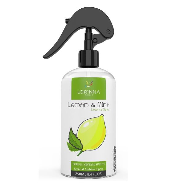 Lorinna scented ambient spray odświeżacz powietrza w sprayu lemon & mint 250ml