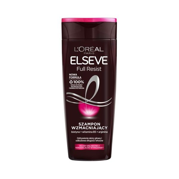 L'oreal paris elseve full resist szampon wzmacniający do włosów osłabionych z tendencją do wypadania z powodu łamliwości 400ml