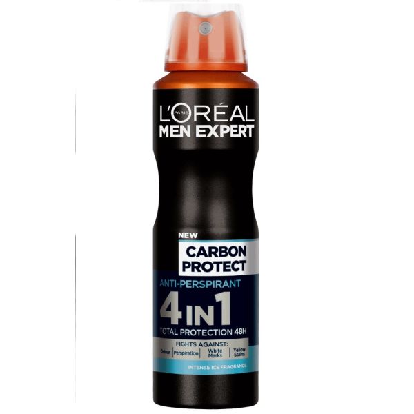 L'oreal paris men expert carbon protect antyperspirant spray 150ml