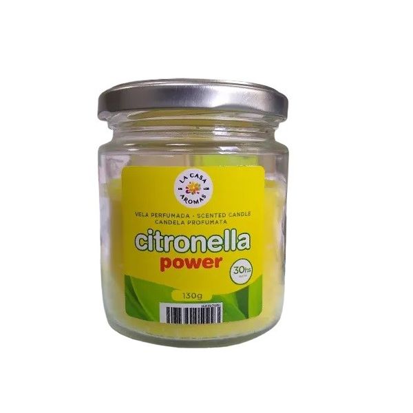La casa de los aromas citronella świeca o zapachu trawy cytrynowej 130g