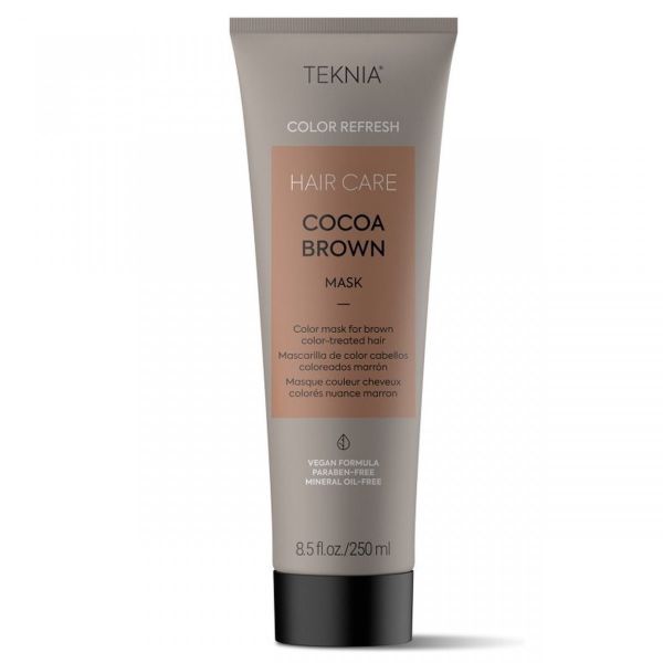 Lakme teknia cocoa brown mask refresh odświeżająca maska do włosów farbowanych na brąz 250ml