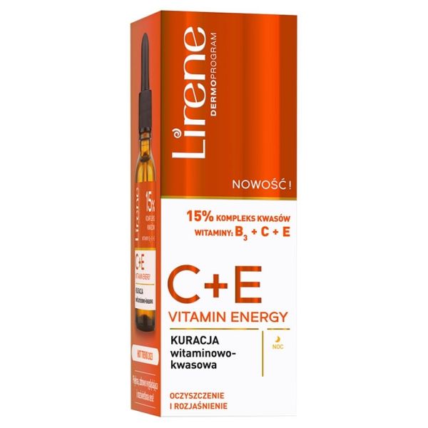Lirene c+e vitamin energy kuracja witaminowo-kwasowa na noc 30ml