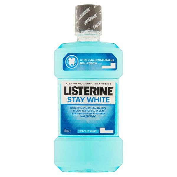 Listerine stay white płyn do płukania jamy ustnej 500ml