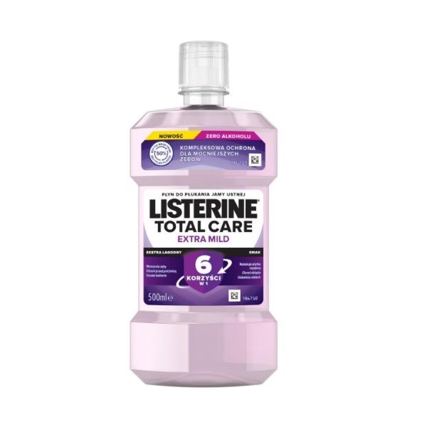 Listerine total care płyn do płukania jamy ustnej extra mild 500ml