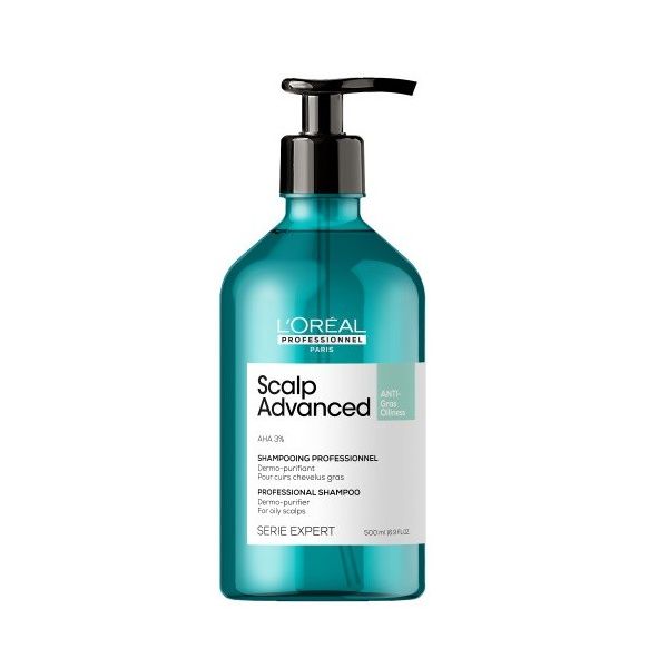 L'oreal professionnel serie expert scalp advanced shampoo oczyszczający szampon do przetłuszczającej się skóry głowy 500ml
