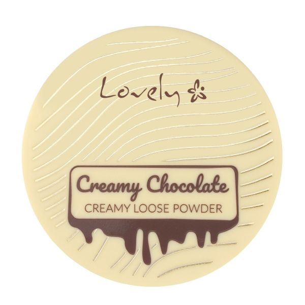 Lovely creamy chocolate loose powder czekoladowy matowy puder brązujący do twarzy i ciała z ekstraktem z nasion kakao 8g