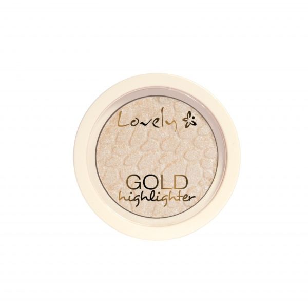 Lovely gold highlighter rozświetlacz do twarzy w kamieniu