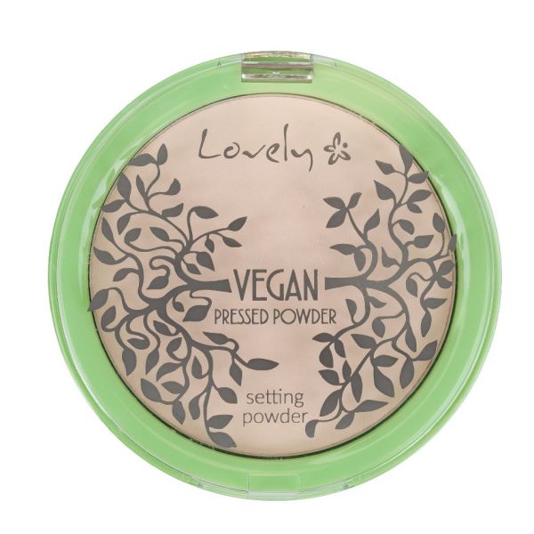Lovely vegan pressed powder transparentny puder matujący do twarzy 10g