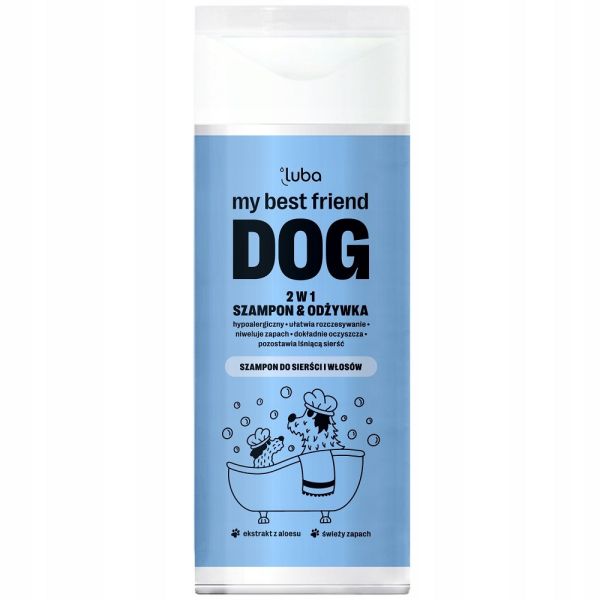 Luba my best friend dog szampon i odżywka 2w1 dla psów 200ml