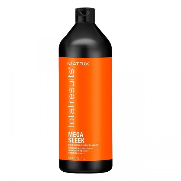 Matrix total results mega sleek shampoo szampon do włosów z masłem shea 1000ml