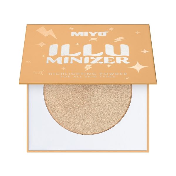 Miyo illuminizer highlighting powder puder rozświetlający do twarzy 01 galle light 7g