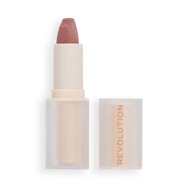 Makeup revolution lip allure soft satin lipstick satynowa pomadka do ust brunch pink nude 3.2g