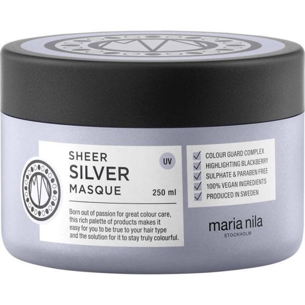 Maria nila sheer silver masque maska do włosów blond i rozjaśnianych 250ml