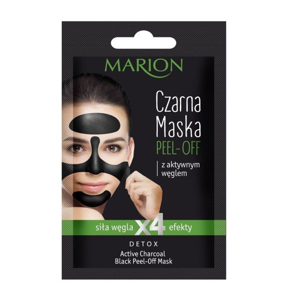 Marion detox peel-off mask czarna maska z aktywnym węglem 6g