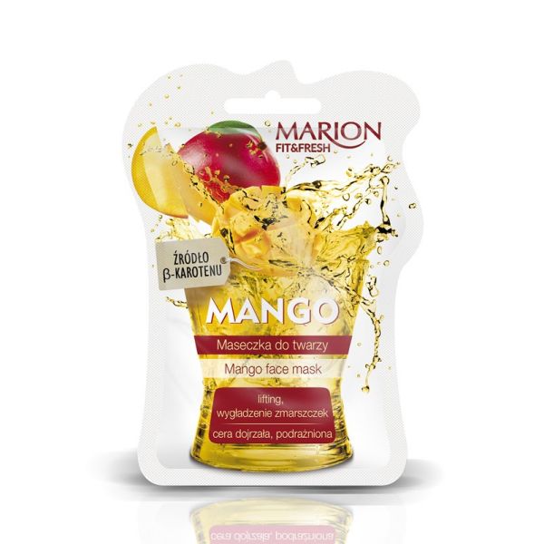 Marion fit&fresh face mask maseczka do twarzy lifting i wygładzenie zmarszczek mango 7.5ml