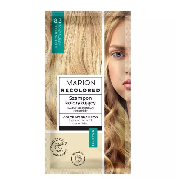 Marion recolored szampon koloryzujący 8.3 miodowy blond 35ml