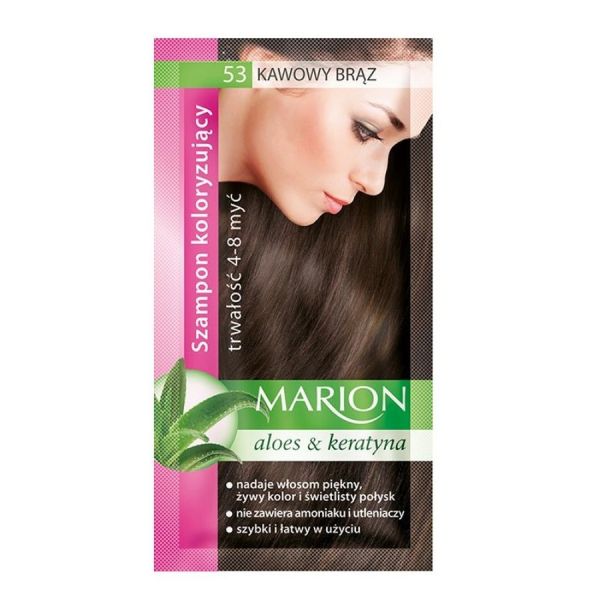 Marion szampon koloryzujący 4-8 myć 53 kawowy brąz 40ml