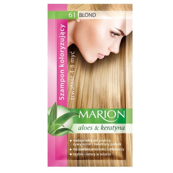 Marion szampon koloryzujący 4-8 myć 61 blond 40ml