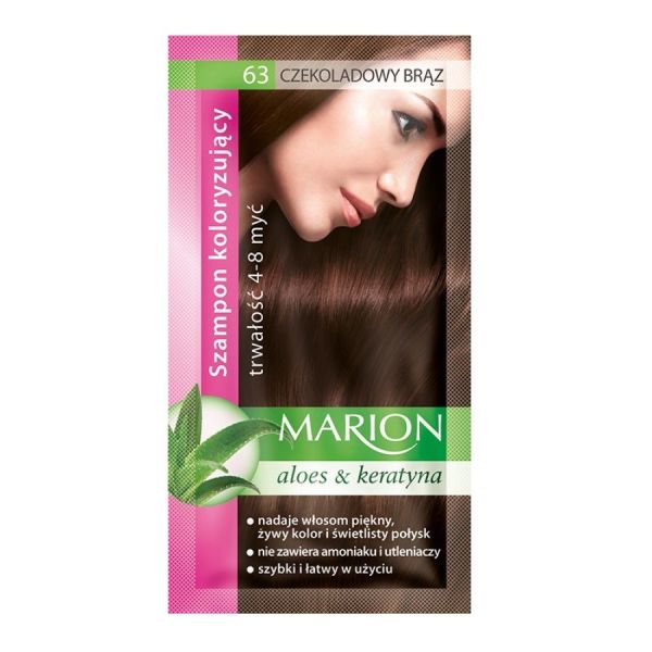 Marion szampon koloryzujący 4-8 myć 63 czekoladowy brąz 40ml