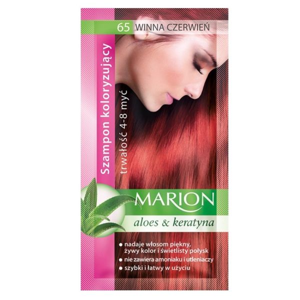 Marion szampon koloryzujący 4-8 myć 65 winna czerwień 40ml