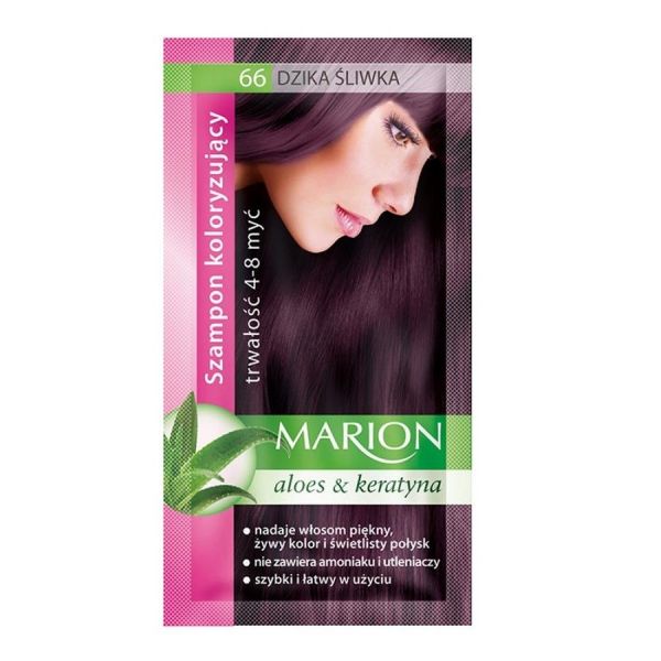 Marion szampon koloryzujący 4-8 myć 66 dzika śliwka 40ml
