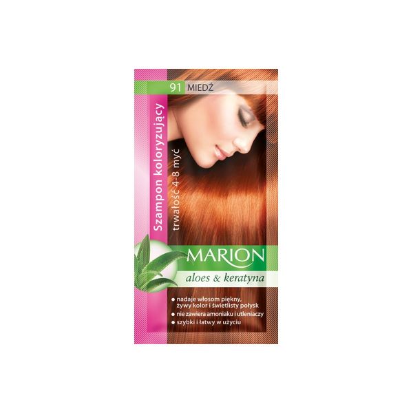Marion szampon koloryzujący 4-8 myć 91 miedź 40ml