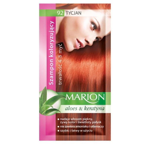 Marion szampon koloryzujący 4-8 myć 92 tycjan 40ml