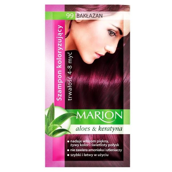 Marion szampon koloryzujący 4-8 myć 99 bakłażan 40ml