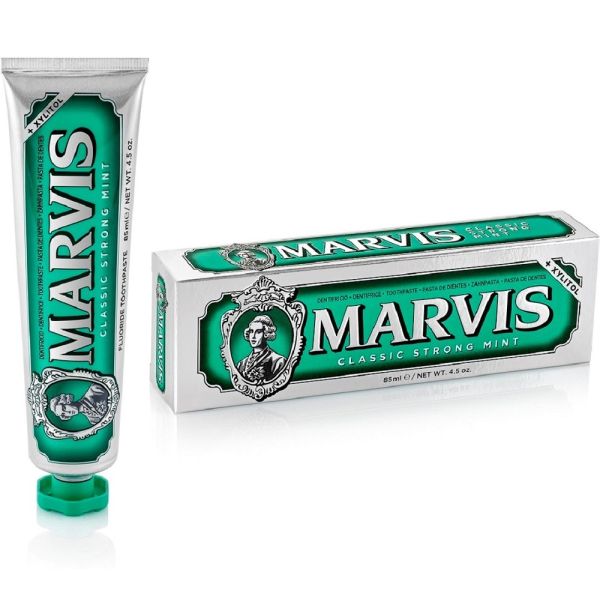 Marvis fluoride toothpaste odświeżająca pasta do zębów z fluorem classic strong mint 85ml