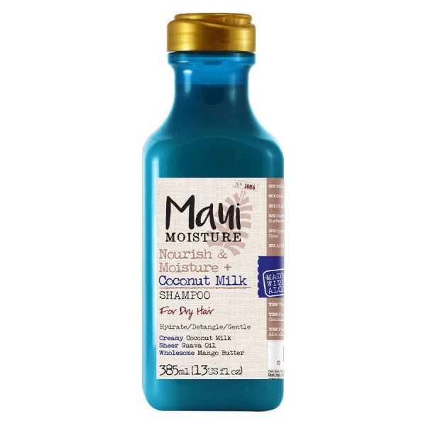 Maui moisture nourish & moisture + coconut milk shampoo szampon do włosów suchych z mleczkiem kokosowym 385ml