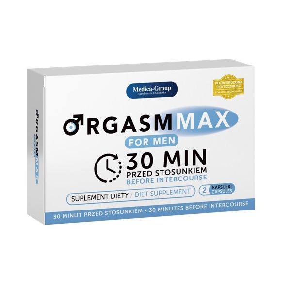 Medica-group orgasm max for men suplement diety na szybką i długą erekcję 2 kapsułki