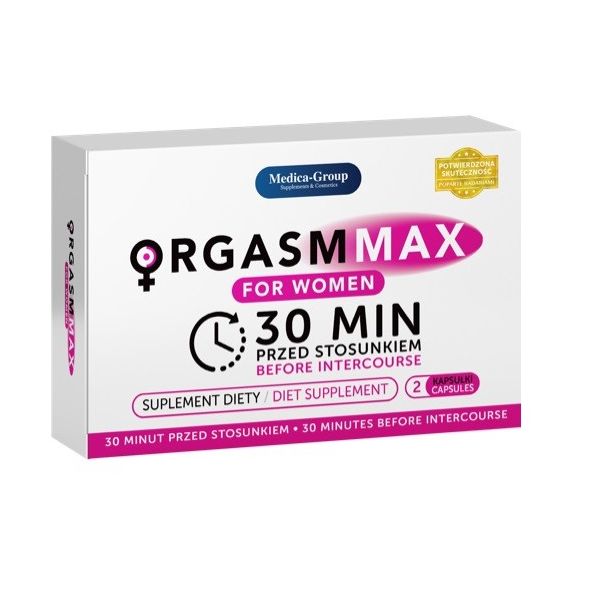 Medica-group orgasm max for women suplement diety na wywołanie podniecenia i orgazmu 2 kapsułki