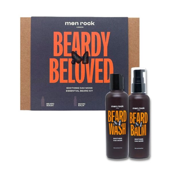 Menrock beardy beloved soothing oak moss zestaw szampon do brody 100ml + balsam do brody 100ml