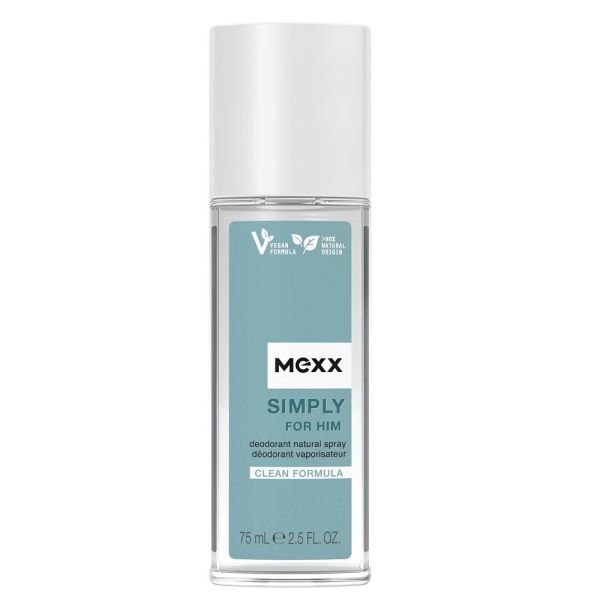 Mexx simply for him dezodorant w naturalnym sprayu 75ml