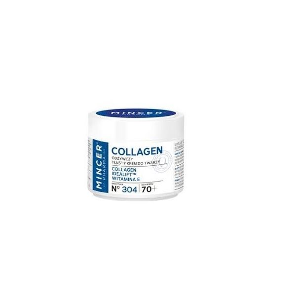 Mincer pharma collagen 70+ odżywczy tłusty krem do twarzy no.304 50ml
