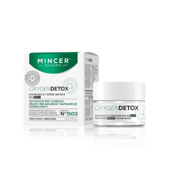 Mincer pharma oxygen detox naprawczy krem-maska na noc no.1503 50ml